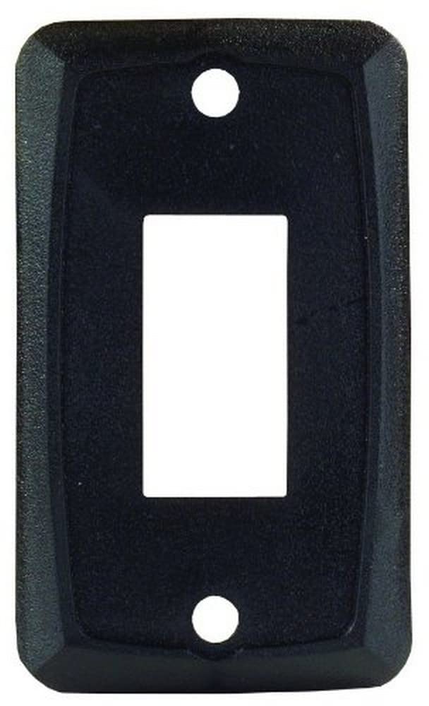 Single JR Products 12855 Black Switch Face Plate