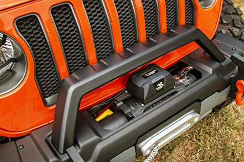 Venator Rugged Ridge Bumper, Front for Jeep Wrangler/Gladiator | Stubby w/Overrider & Winch Tray, Steel, Satin Black | 11549.45 | Fits 2018-2025 Jeep Wrangler JL; 2020-2025 Jeep Gladiator JT