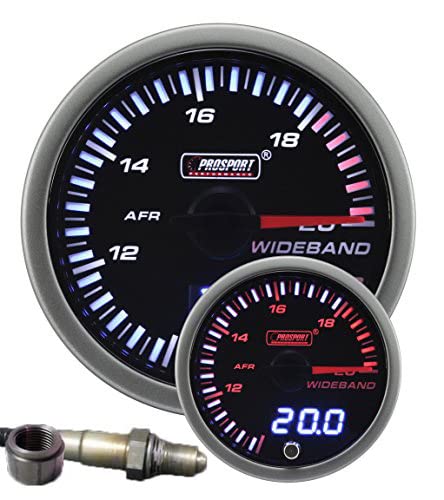 Air Fuel Ratio Wideband Gauge - Amber/White Electrical JDM Series 60mm (2 3/8")