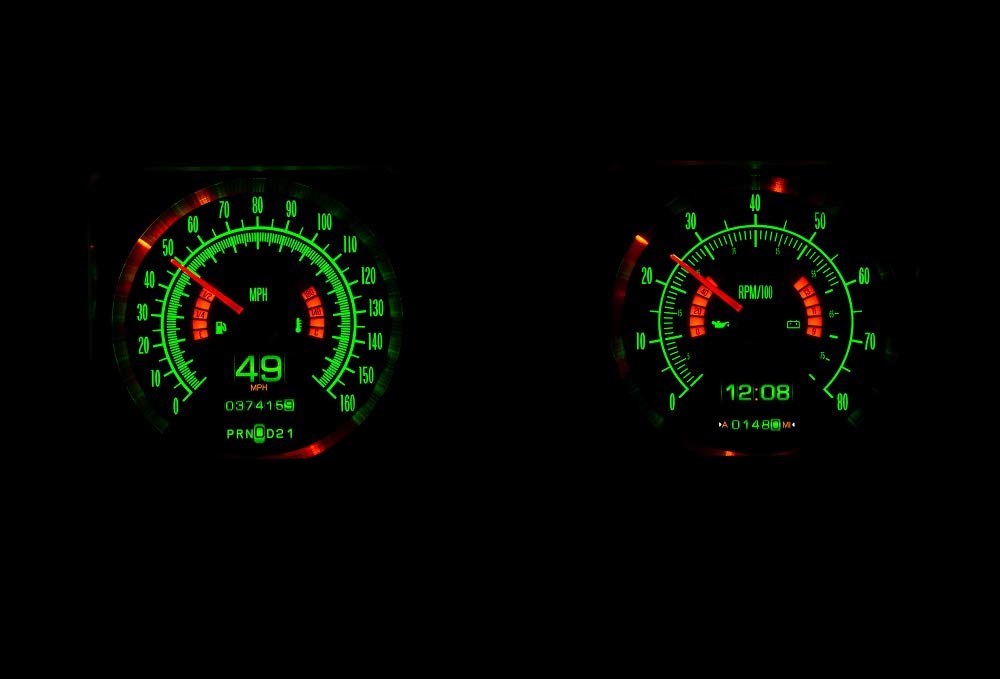 Dakota Digital Retrotech Gauge RTX-69C-CAM-X Instrument System Compatible with 1969 Chevy Camaro