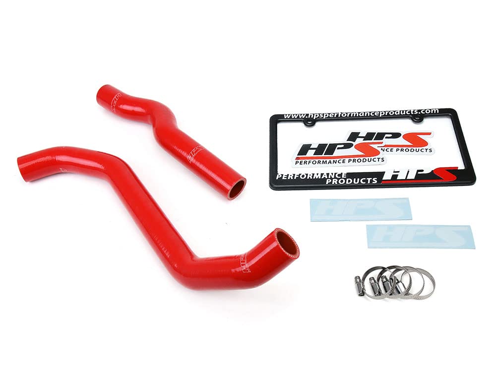 Red HPS Silicone Radiator Hose Kit Coolant OEM Replacement Upper Lower 57-1792R-RED