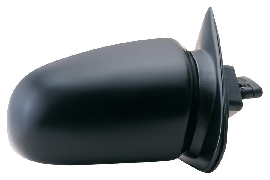 Passenger Side Fit Mirror for Hyundai Excel Sedan, Black, Non-Foldaway, Manual Remote