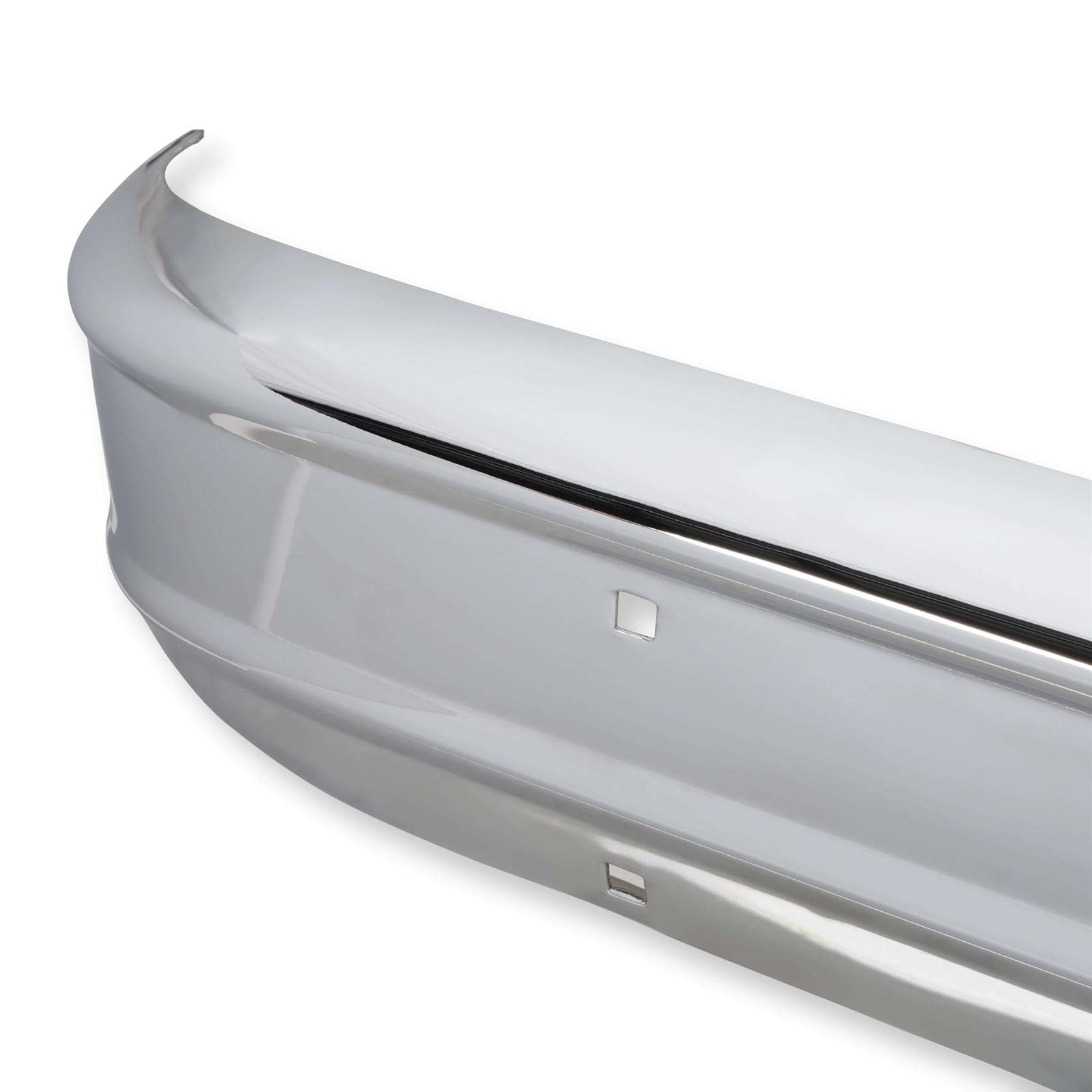 04-120 Brothers Trucks Premium Rear Bumper w/o Impact Strip Holes Chrome