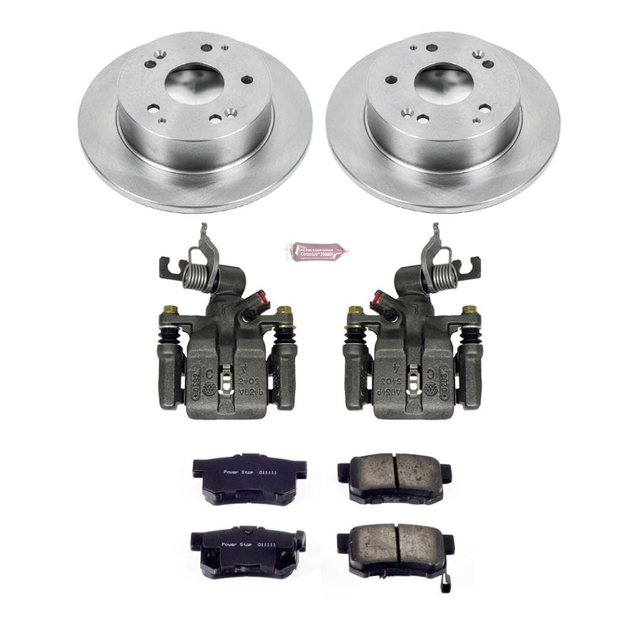 Power Stop KCOE2270D Rear Brake Stock Replacement Kit (with Calipers) For Honda Accord 1998-2002 [Model Specific]