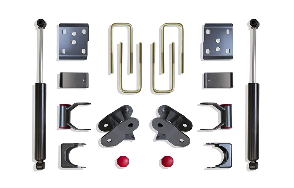Part# 203230 MAX TRAC SUSPENSION'S is A 3" Rear LOWERING Box KIT Including FLIP KIT, Hangers, Shackles, Bump Stops & Rear Shocks