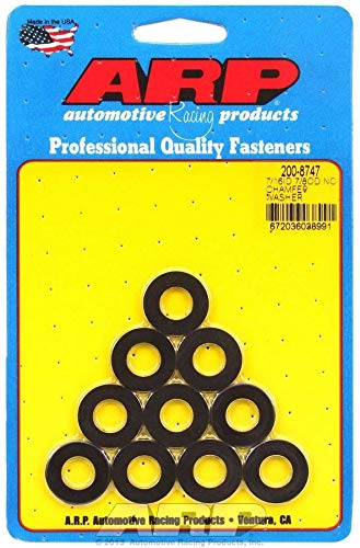 ARP Flat Washer 200-8747 - Special Purpose - 0.438 in ID - 0.875 in OD - 0.12 in Thick - Chromoly - Black Oxide - Set of 10