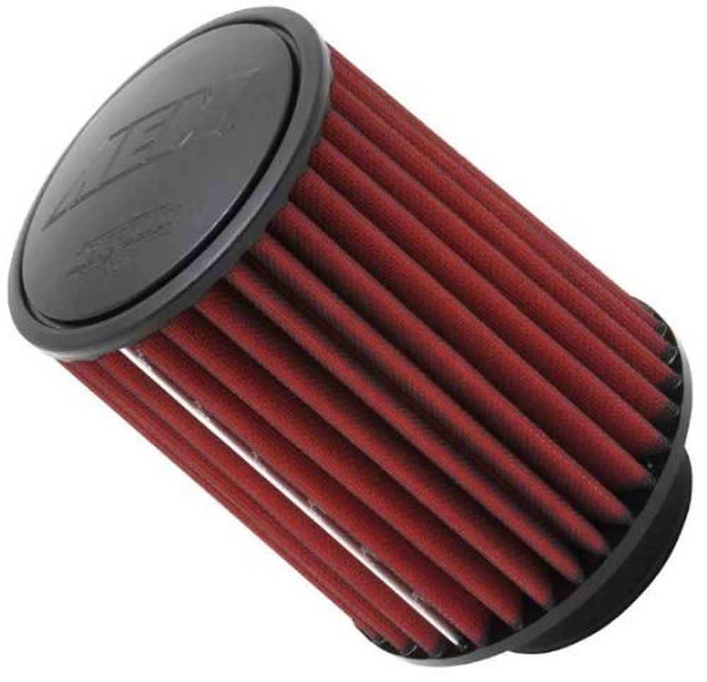 AEM 21-2047DK Clamp-On Universal DryFlow Air Filter: Round Tapered; 3.5 in (89 mm) Flange ID; 7 in (178 mm) Height; 5.25 in (133 mm) Base; 4.75 in (121 mm) Top