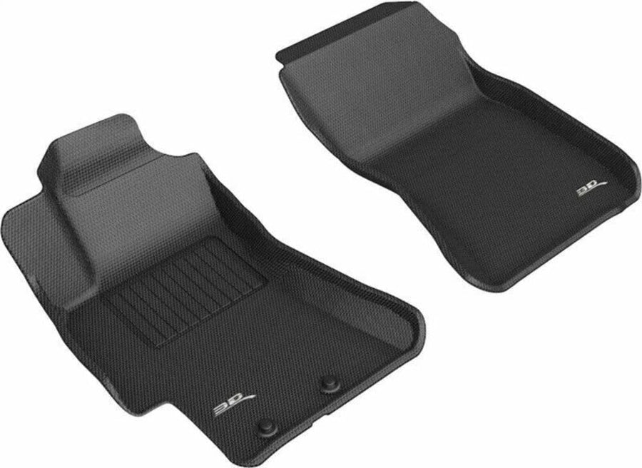 3D MAXpider Kagu Custom Fit All-Weather Front Row Floor Mats (Black) Compatible with Subaru Impreza 2008-2011 / Impreza WRX / Impreza WRX STi 2008-2014 - R1