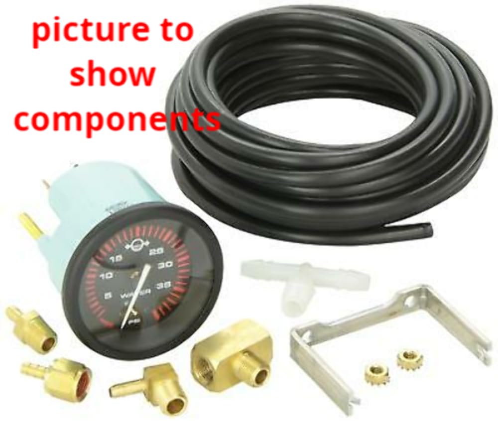 Sierra International Sterling 67382P Scratch & Fog Resistant Water Pressure Kit, 2", Black