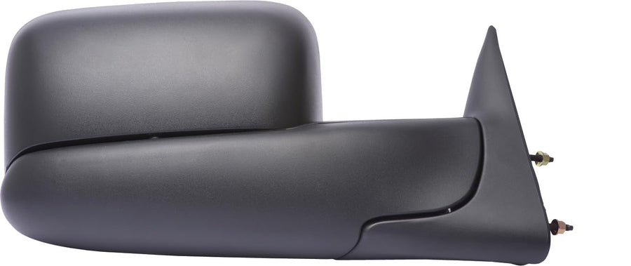 K Source Towing Mirror Passenger-Side – For 1998-2002 Ram 1500, 2500, 3500, Textured Black, Foldaway, Flip-Out Extended View, Spot Mirror