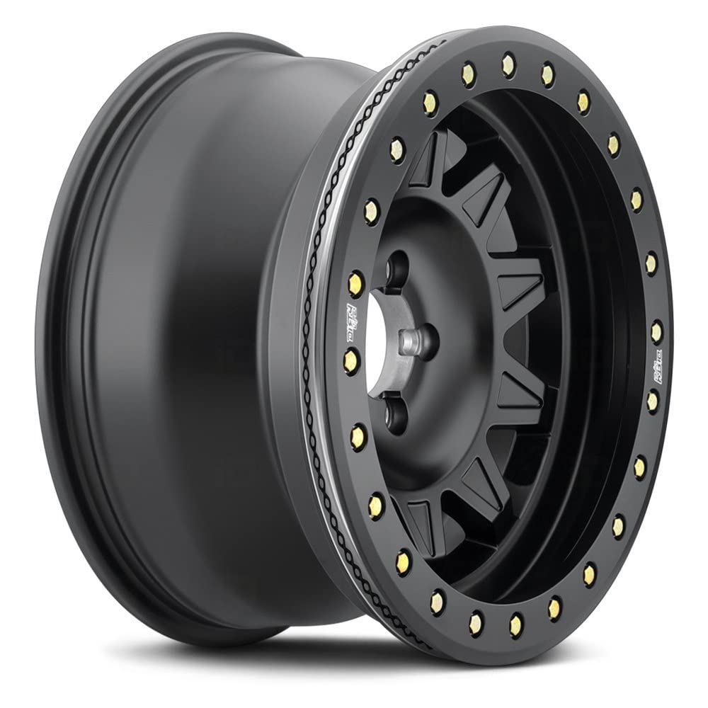 17x9 ROADKILL, Bolt Pattern: 8x170/, Offset: -14, MATTE BLACK W/SIMULATED RING, set of 1