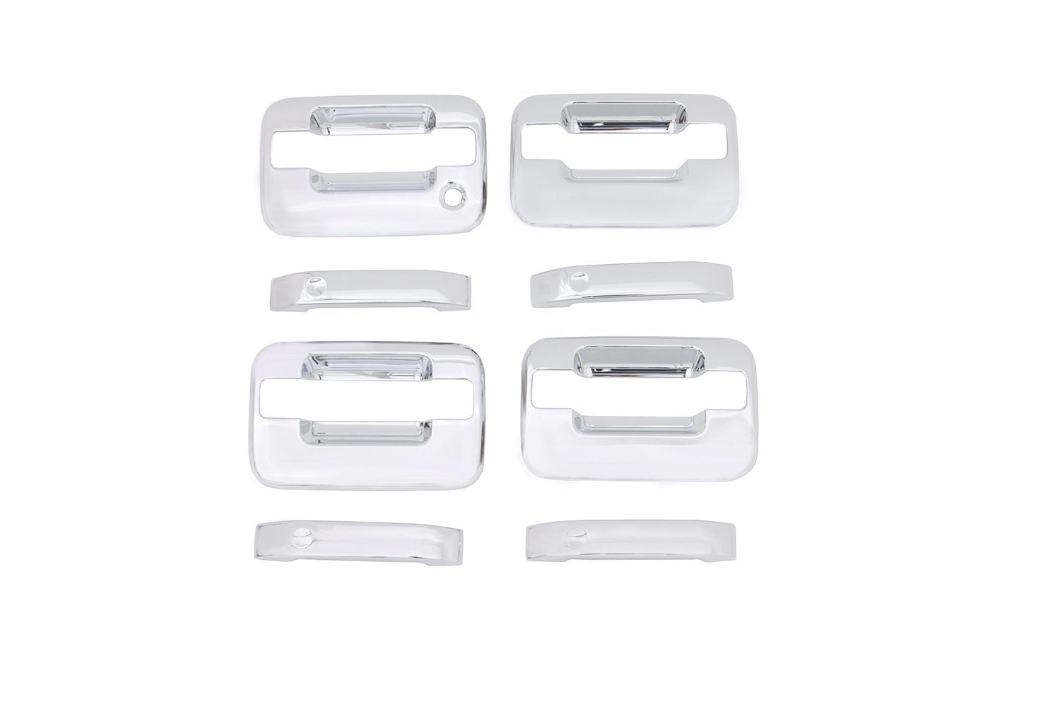 Chrome Auto Ventshade 685302 Door Handle Cover without Passenger Keyhole, 4 Piece