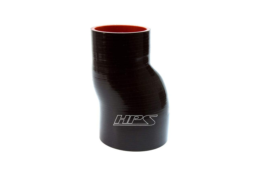 2-3/4" ID HPS Performance, 6" Length, Silicone Offset Coupler Hose, High Temp 4-ply Reinforced, Black (HTSOC-275-L6-BLK)