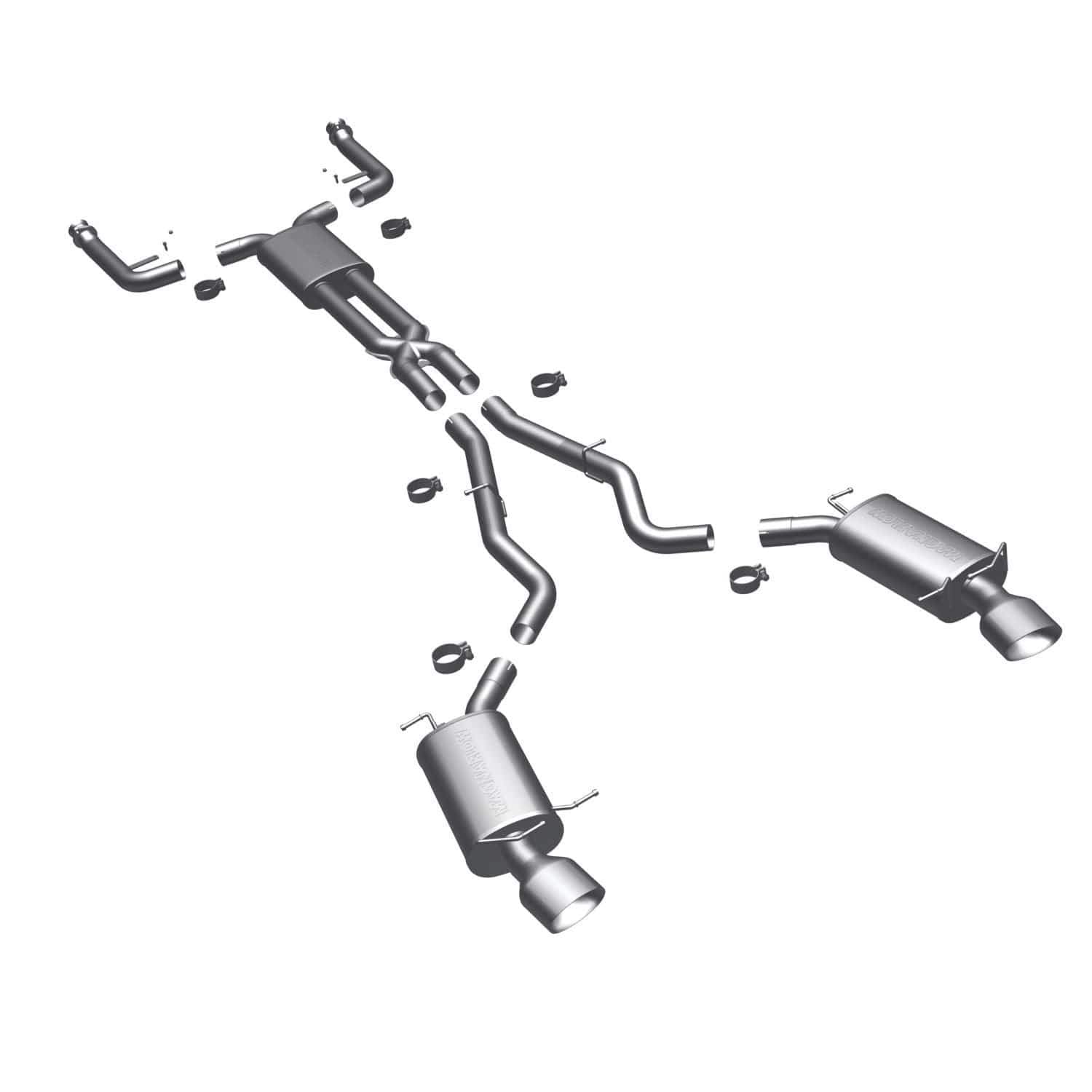 Large MagnaFlow Stainless Steel Performance Exhaust System Kit 16560