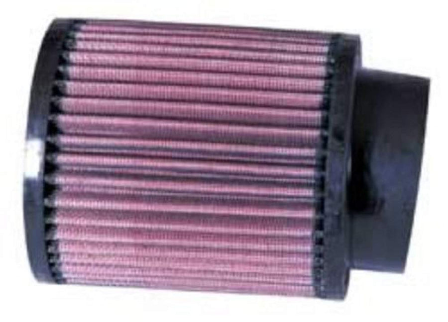 High-Flow K&N Original Lifetime Universal Clamp-On Air Filter: High Performance, Premium, Washable: Flange Diameter: 3 In, Filter Height: 5 In, Flange Length: 1 In, Shape: Round, RB-0910