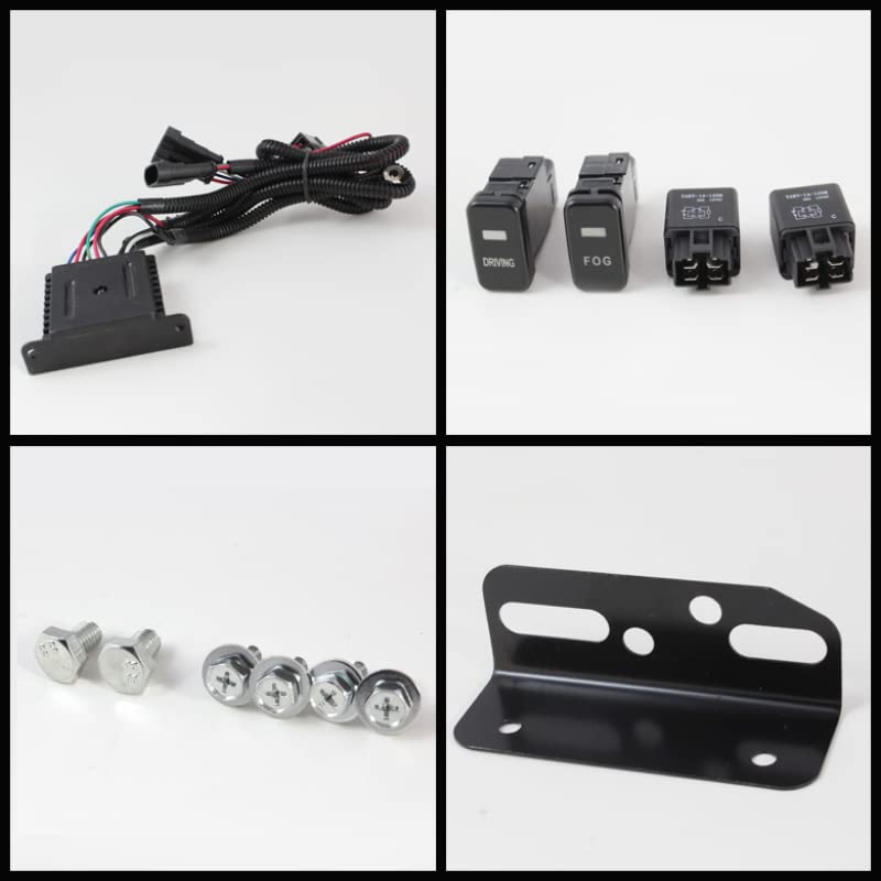Auto Spyder 5075161 LED Fog Lights Black/Clear