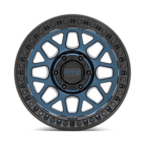 KMC 17x9 KM549 GRS 5x5" -12mm Blue Wheel Rim 17" Inch KM54979050912N