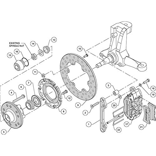 Dynamic Drilled Rotor-Nickel FDL Front Drag Kit