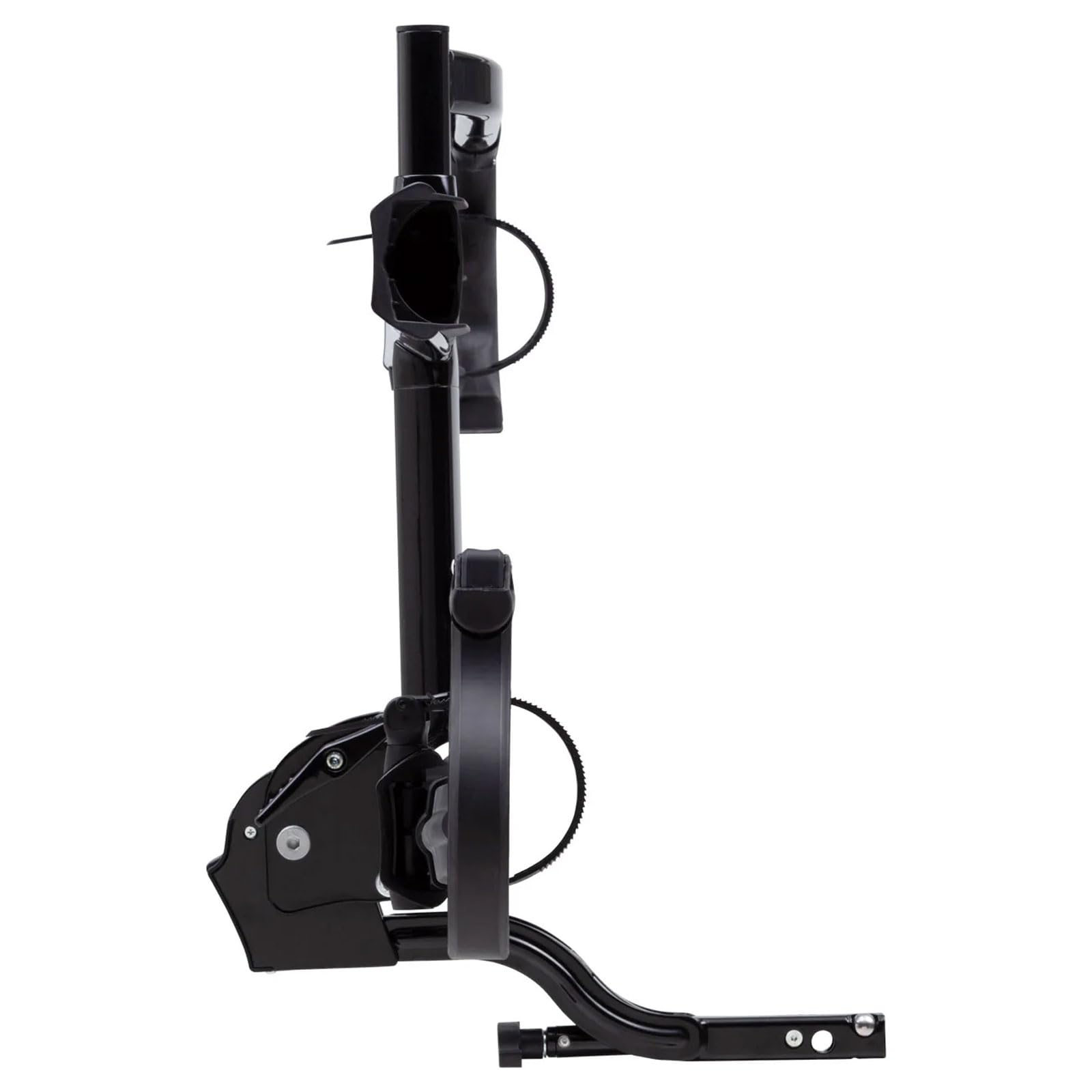 KUAT 2.0 Sherpa Durable Lightweight Aluminum Compact 2 Bike Transporting Hitch Rack with Cable Lock & Foldable Tire Cradles | Capacity - 40 Lbs per Tray, Black Metallic & Gray Anodize, 1.25"