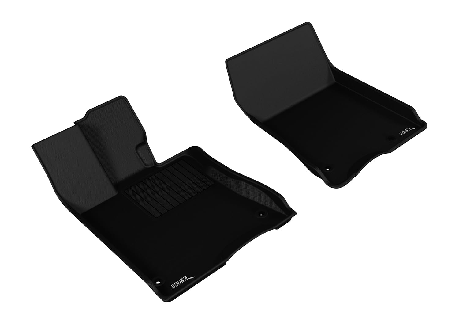 Kagu Floor Mat 3D MAXpider Custom Fit (Black) Compatible with Jeep Wrangler Sport (Jl) 2018-2025 - Second Row