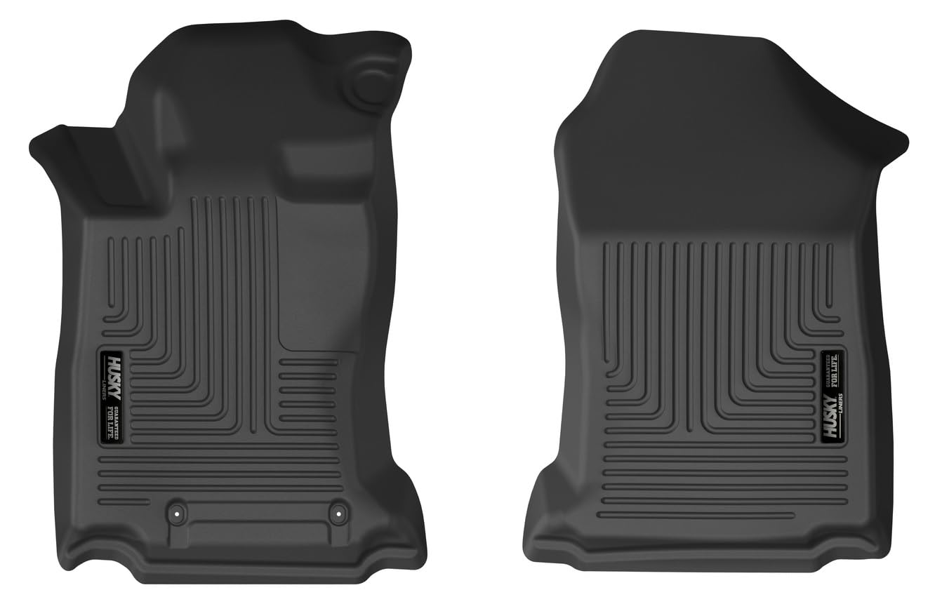Husky Liners Floor Mats Weatherbeater | Fits 2020-2025 Subaru Legacy; 2020-2025 Subaru Outback | Front Row, 1-pc Black - 15951