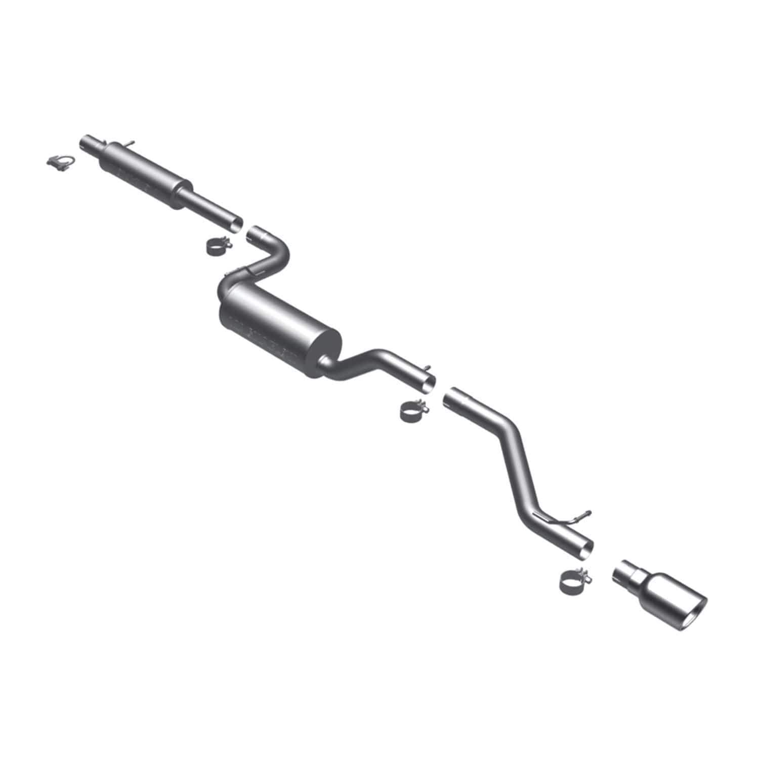 Performance MagnaFlow Exhaust System 16786: Cat-Back, Street Series, Compatible with 2007-2009 Mazda 3