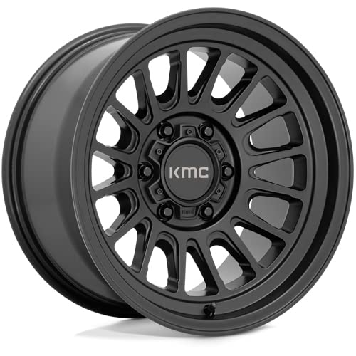 KMC Wheels KM724 Satin Black Impact OL Wheel with Aluminum (16 x 8. inches /6 x 139 mm, 0 mm Offset)