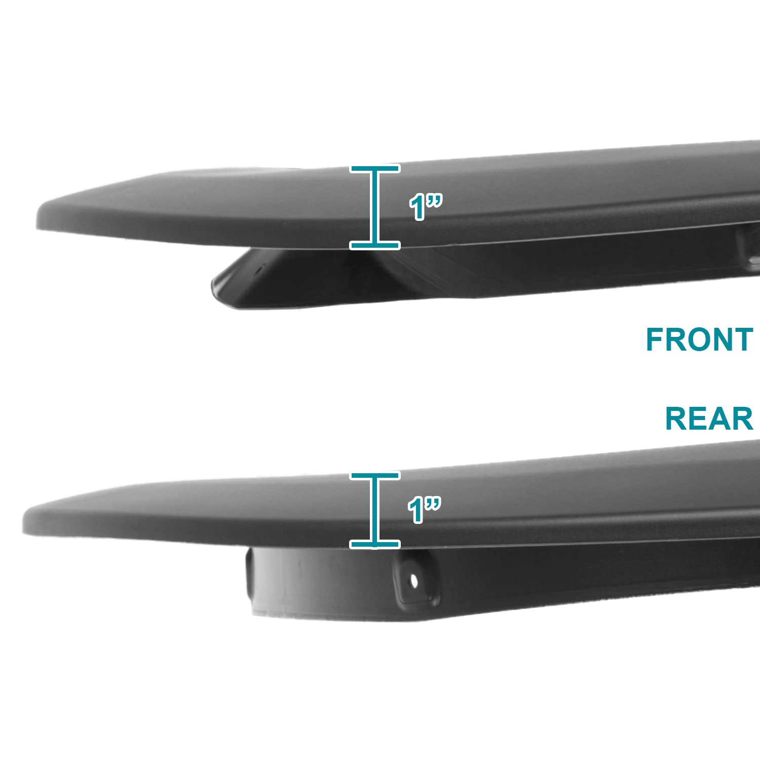 4PC Spec-D Tuning Front + Rear Factory Style Fender Flares Compatible with 2019-2025 Chevy Silverado 1500