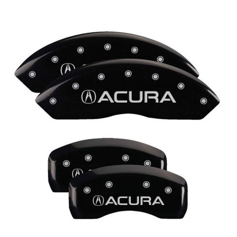 MGP Caliper Covers Black Powder Coat Finish 39001SACUBK Engraved Caliper Cover with Silver Characters, Set of 4 Acura/Acura