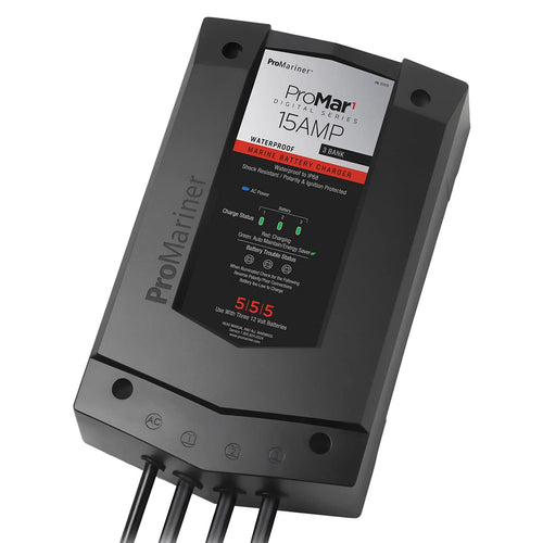 ProMariner 31515 DS ProMar1 Generation 3 Digital Battery Charger - 15 Amp, Black, Standard