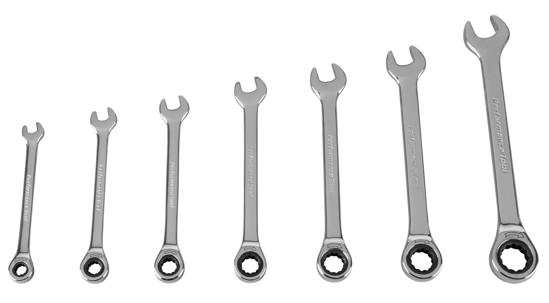 W1089 Performance Tool 7pc Met Ratcheting Wrench Set