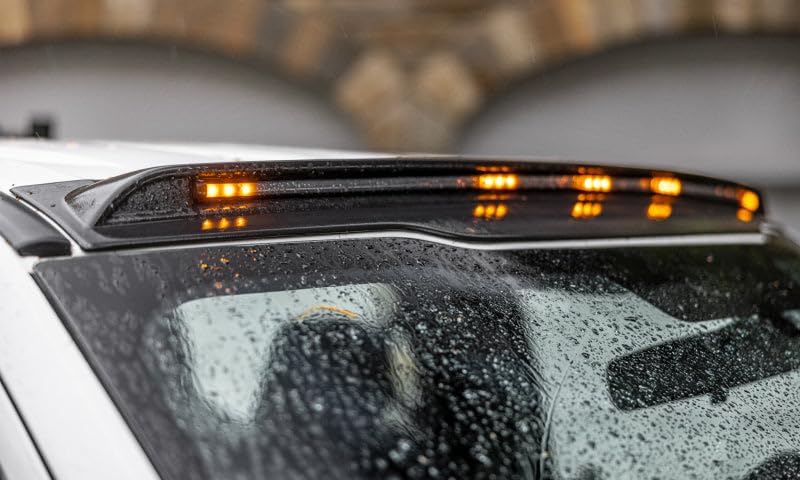 Aerocab / Marker Light Auto Ventshade [AVS] | Fits 2014 - 2018 Chevrolet Silverado 1500, GMC Sierra 1500, 1 pc. | Black - 698123