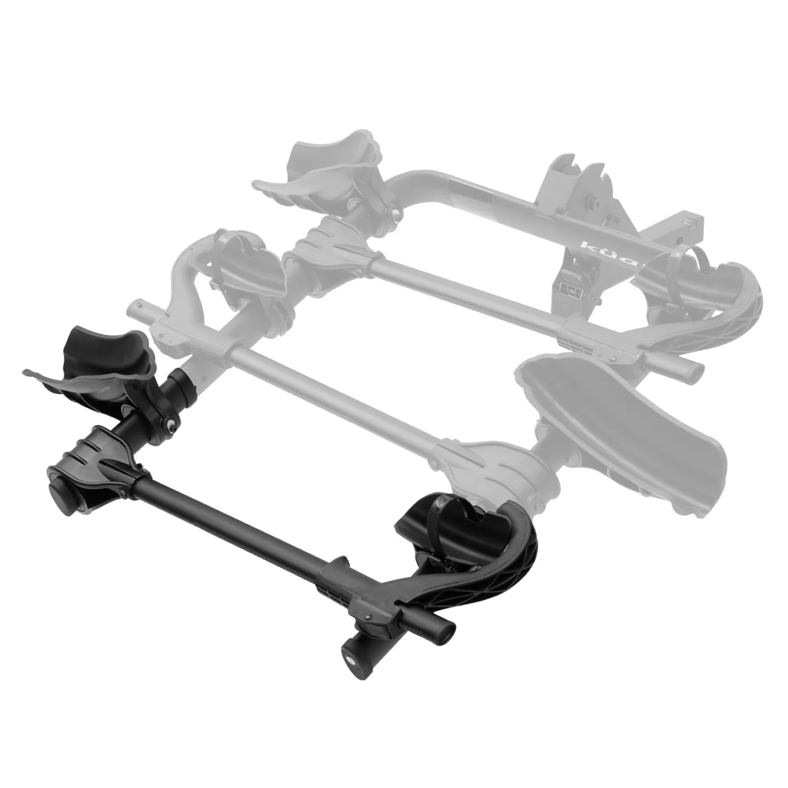 Transfer V2 Kuat 1 Bike Add-On Rack | Lightweight Durable Steel Additional Bicycle Rack for Transfer V2 Hitch Bike Rack | Adjustable Easy-to-Install Secure Bike Add-On Carrier