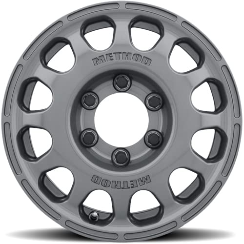 16x7 Method Race Wheels Gloss Titanium 6x5.5, 25mm Offset 5.2" Backspace, MR10767060825