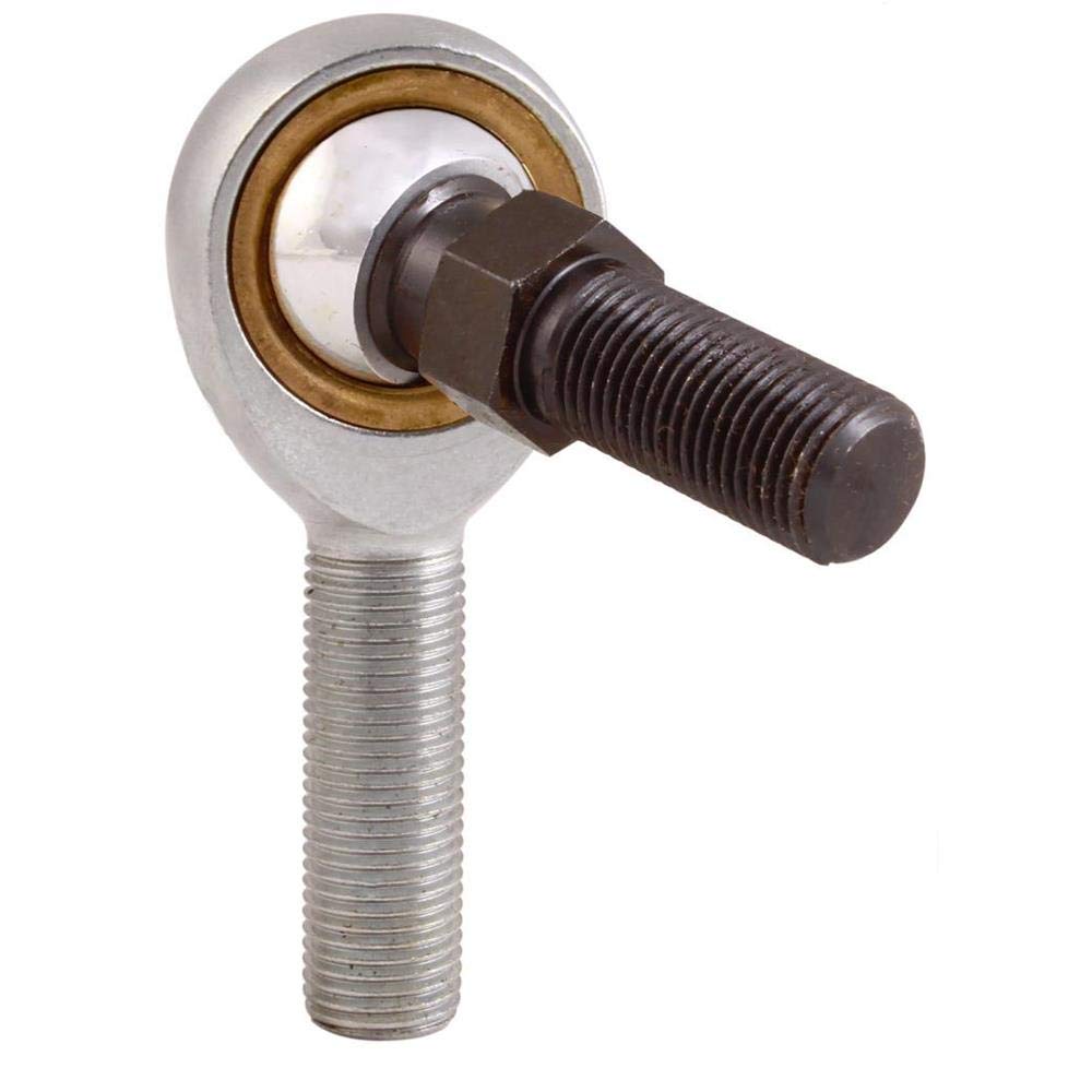 QA1 MVML6S Rod End, Male, 6mm Bore, 6X1.0 6G LH, Metric V Series, Stud