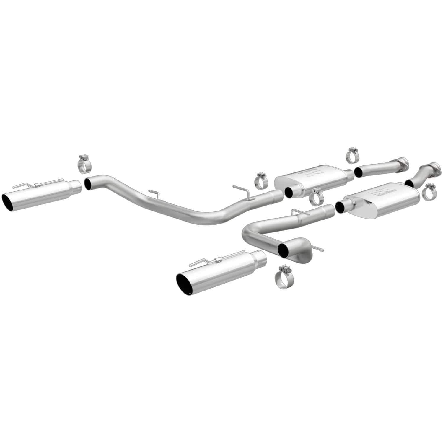 Cat-Back MagnaFlow Performance Exhaust System 15644: Street Series, Compatible with 1999-2004 Ford Mustang