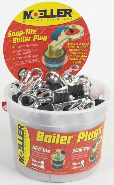 Snap-Tite Aluminum Bailer Plug – 1″ – Bulk 50
