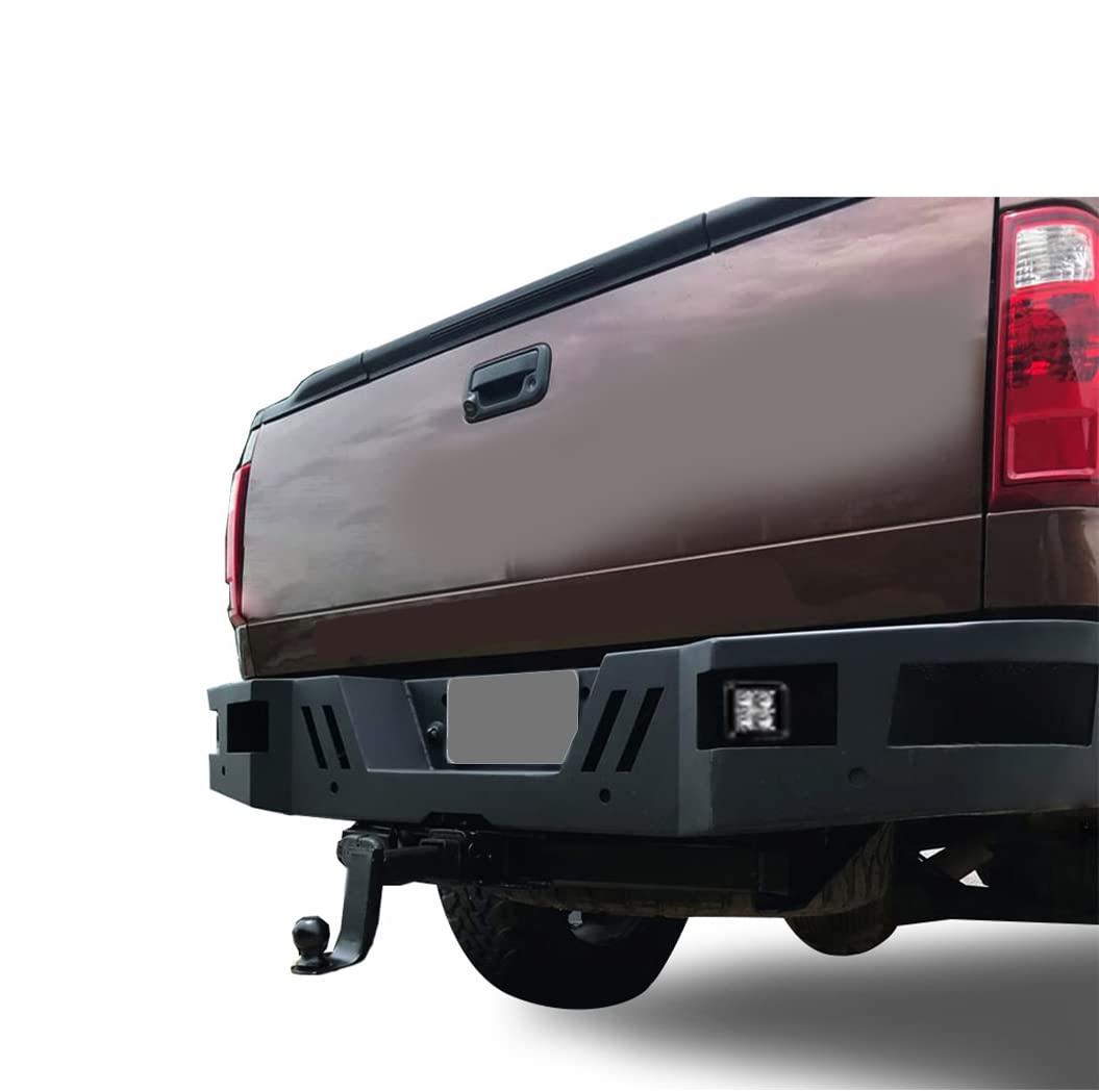 Black Horse Armour Rear Bumper Super Heavy Duty Matte Black Includes 1 set of 4in cube lights Compatible with 1999-2016 Ford F-250 Super Duty|1999-2016 Ford F-350 Super Duty-ARB-F209-KIT