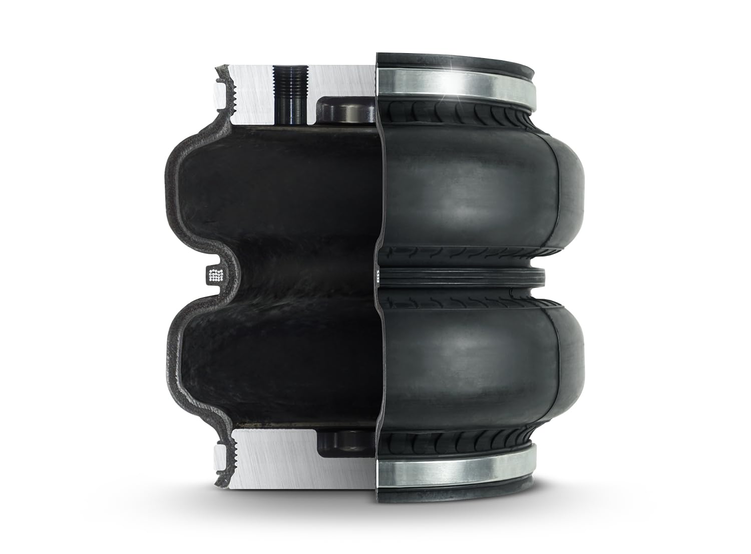 ALPHA XD 7500 lb PACBRAKE Rear Air Suspension compatible with Ford F-250/F-350/F-450 Super Duty 2017-2024 (2WD/4WD) SRW & DRW