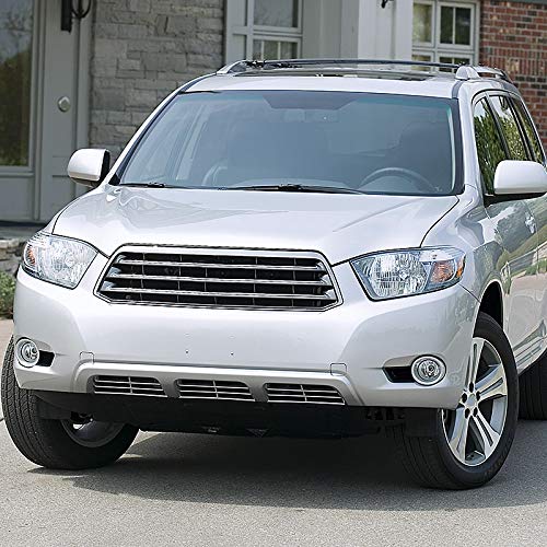 Fog Lights Spec-D Tuning Clear Lens + H11 Bulbs + Switch Included Compatible with Toyota Highlander 2008-2011 L+R Pair Assembly