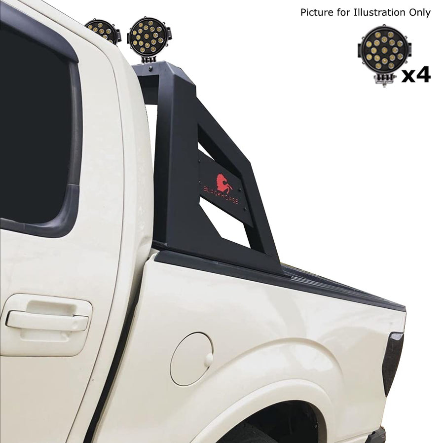 Roll Bar Armour for 1/2 Ton Trucks Compatible with GMC-Ford-Dodge-Matte Black Armour Roll Bar-RB-AR1B-PLB