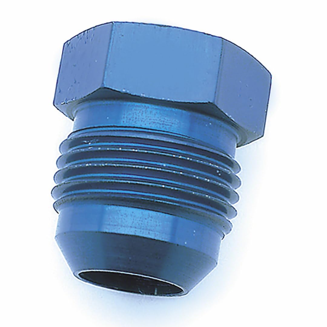 Fitting Cap/Fitting Plug SpeedFX 561206, Flare Plug, 12AN, Anodized, Blue, Aluminum, Single