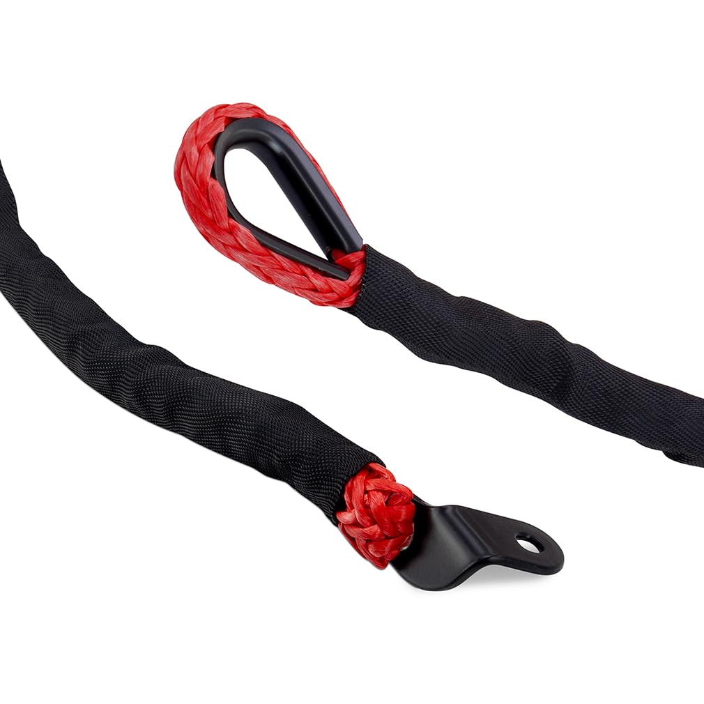 Off-Road Borne Replacement Synthetic Winch Rope 3/8" x 85ft Red