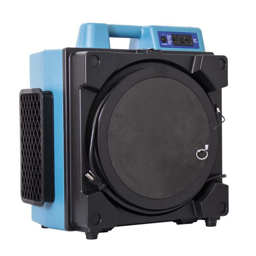XPOWER 3 Stage Filtration X-4700A Professional HEPA Purifier System, Negative Air Machine, Airbourne Air Cleaner, Air Scrubber with Build-in GFCI Power Outlets