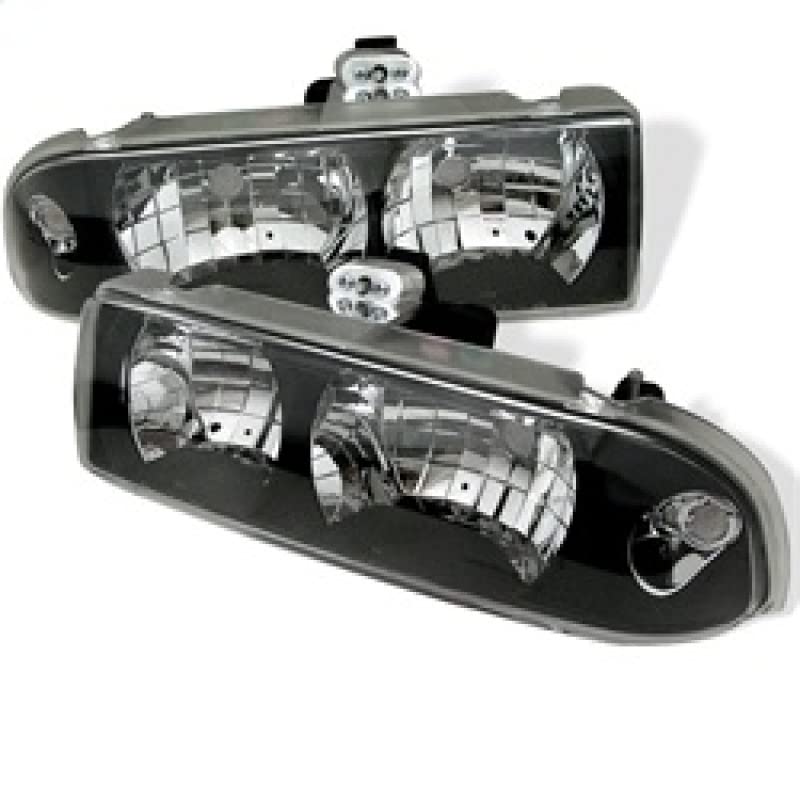 Black/Clear Spyder Auto 5012425 Crystal Headlights