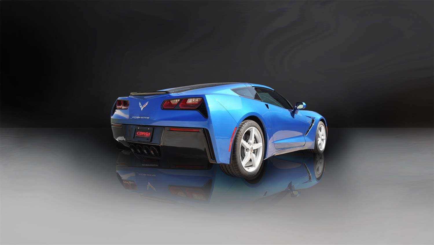 2014 2019 C7 Chevrolet Corvette Exhaust System 2.75" Valve Back with Quad 4.5" Tips