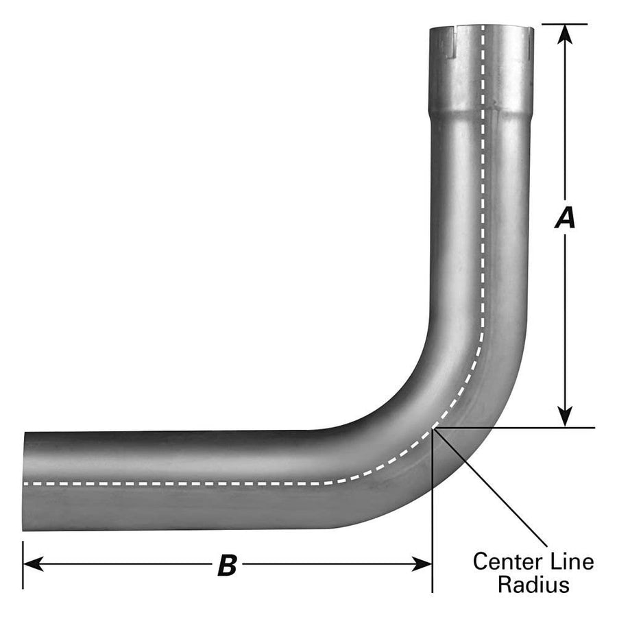 90 Degree Elbow, AP Exhaust (10762) Aluminized Steel