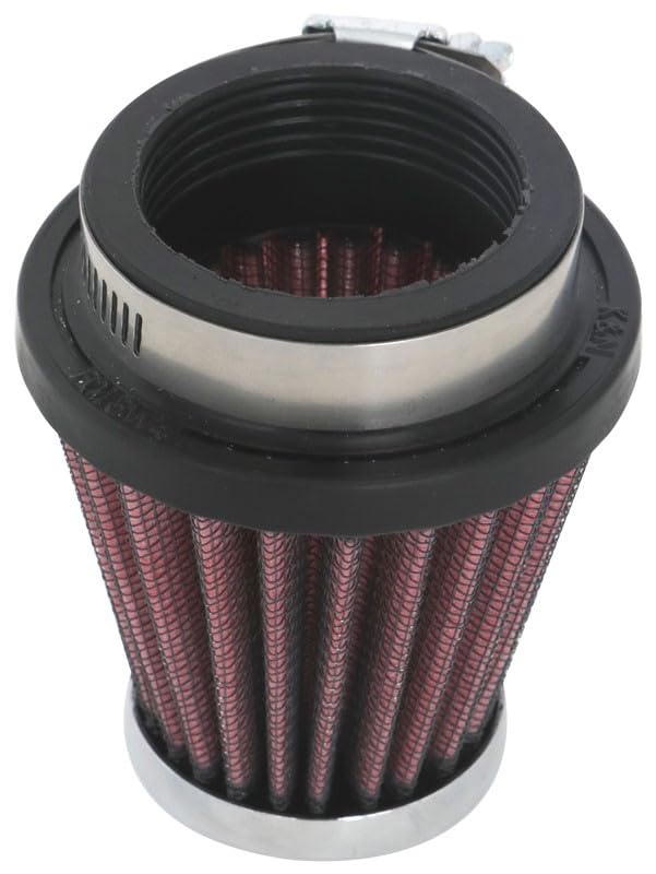 High-Flow K&N Original Lifetime Universal Clamp-On Air Filter: High Performance, Premium: Flange Diameter: 1.8125 In, Filter Height: 3 In, Flange Length: 0.625 In, Shape: Round Tapered, RC-2320