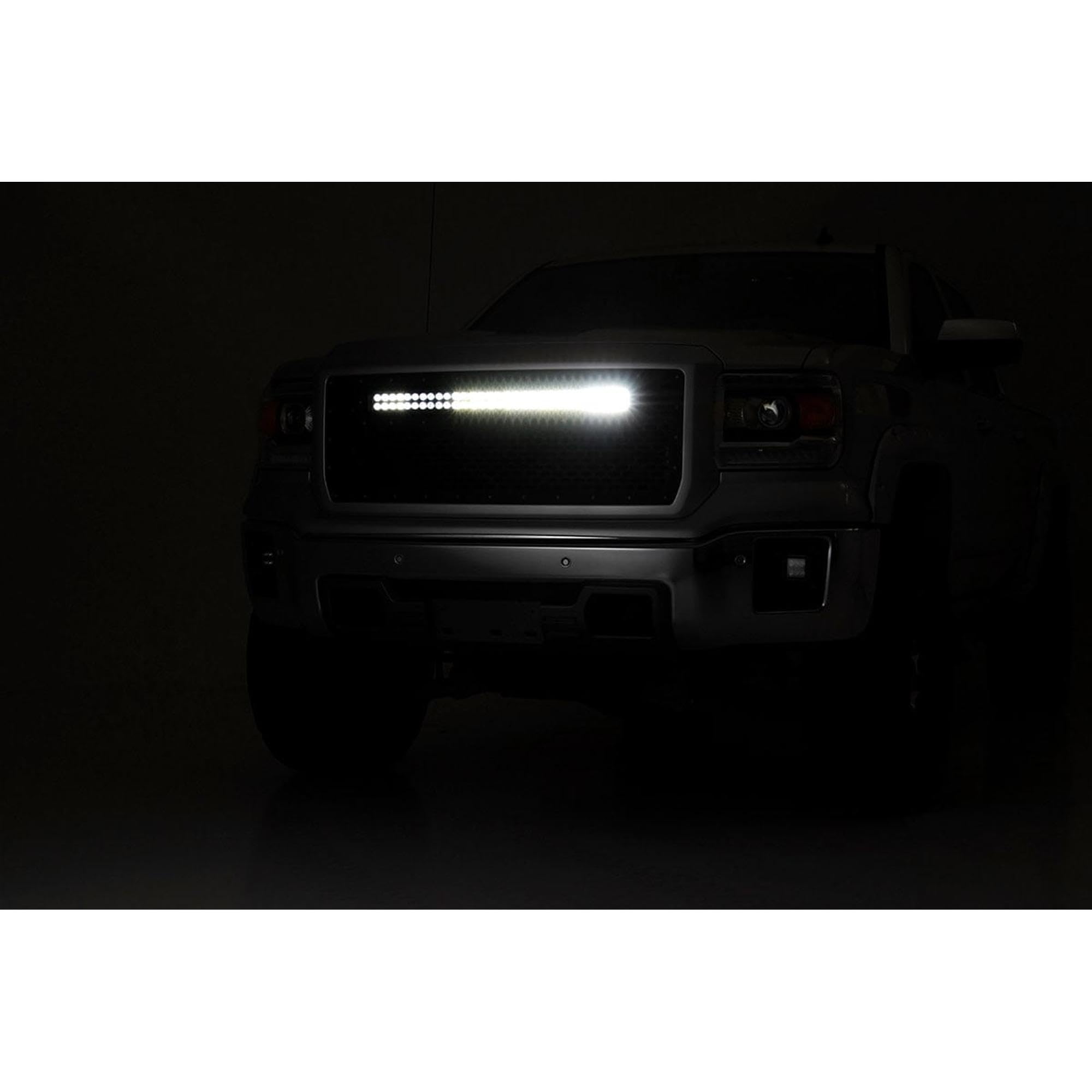 30" Rough Country Mesh Amber DRL LED Grille for 14-15 GMC Sierra 1500-70190BDA