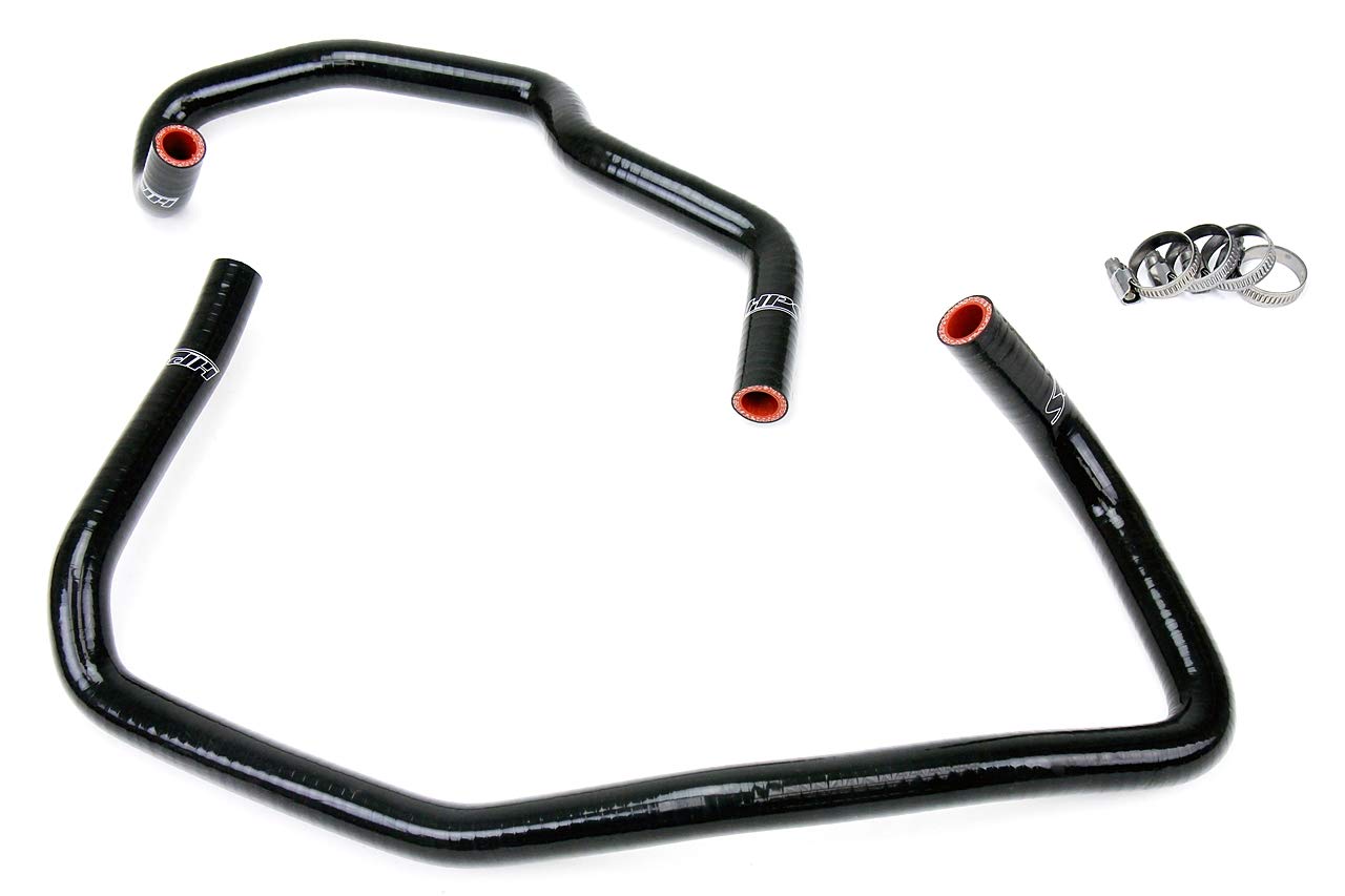 Black HPS 57-1468-BLK Silicone Heater Hose Kit Coolant